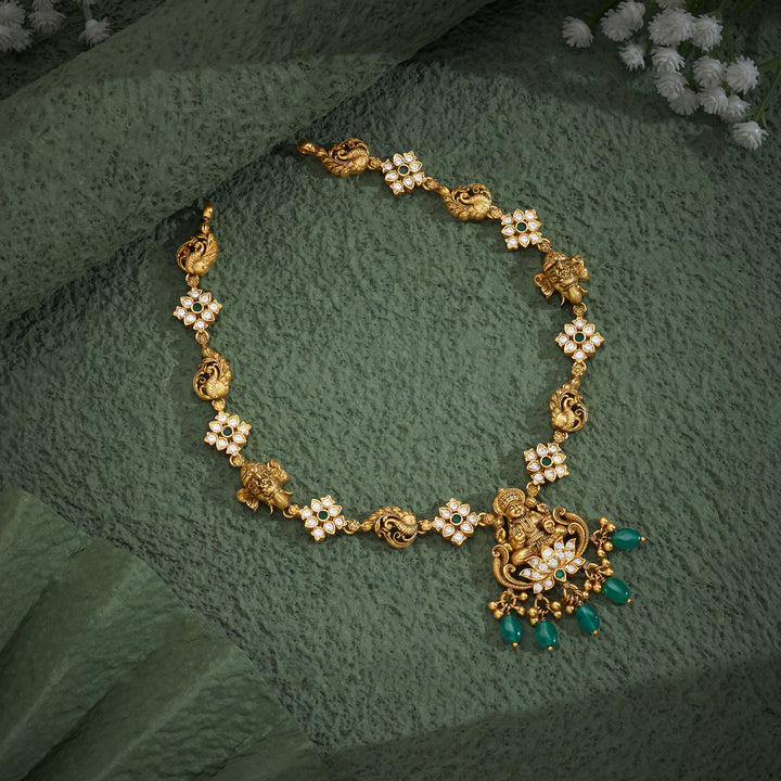 Ratnisha Lakshmi Temple Necklace
