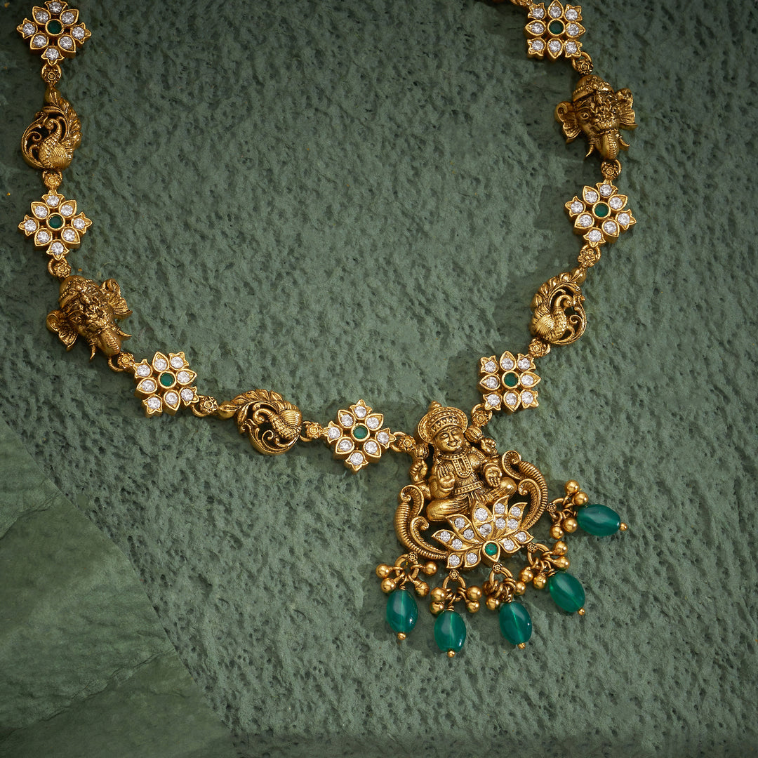 Ratnisha Lakshmi Temple Necklace