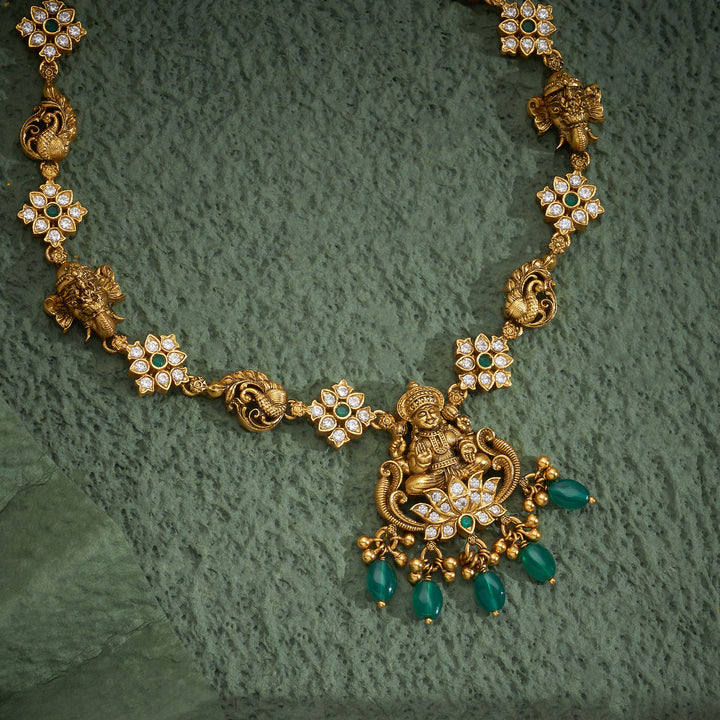 Ratnisha Lakshmi Temple Necklace