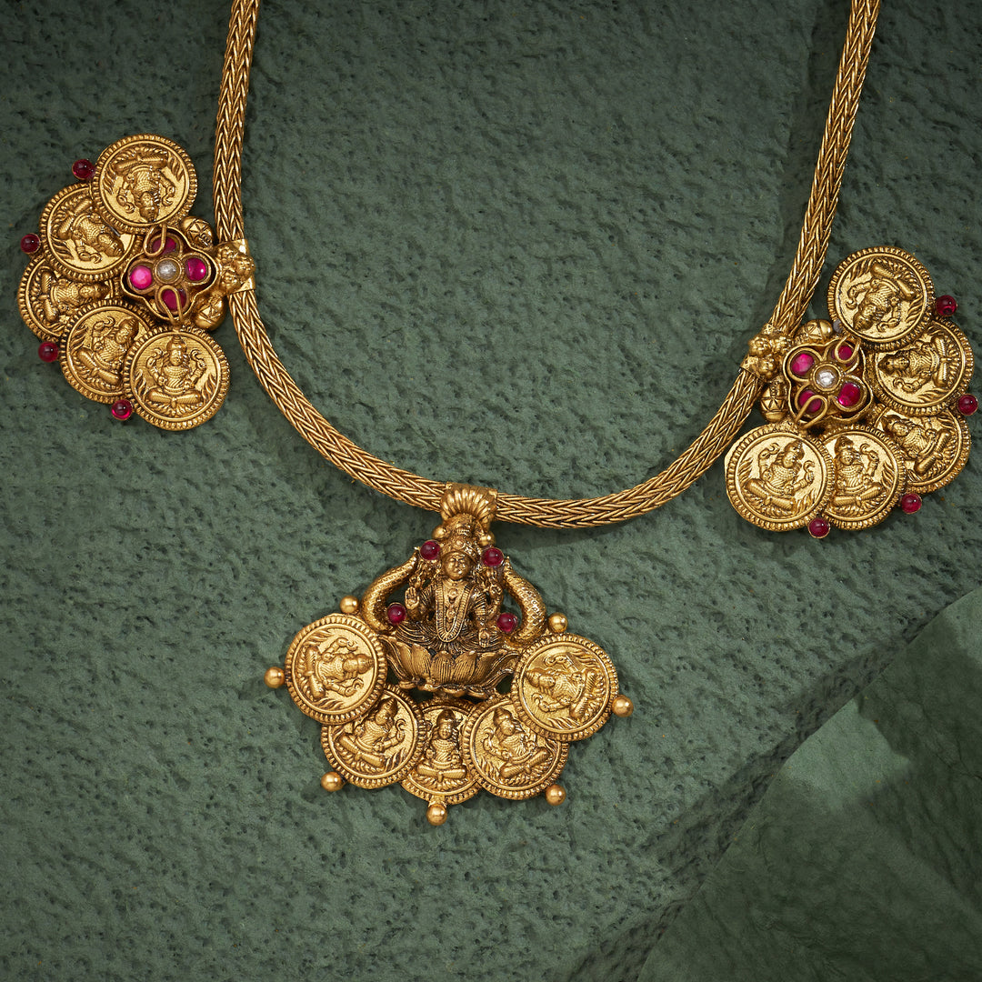 Hemangi Kasu Temple Necklace