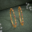 Square-Rosy Stone Bangles