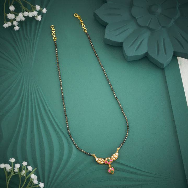 Floral Kundan Mangalsutra