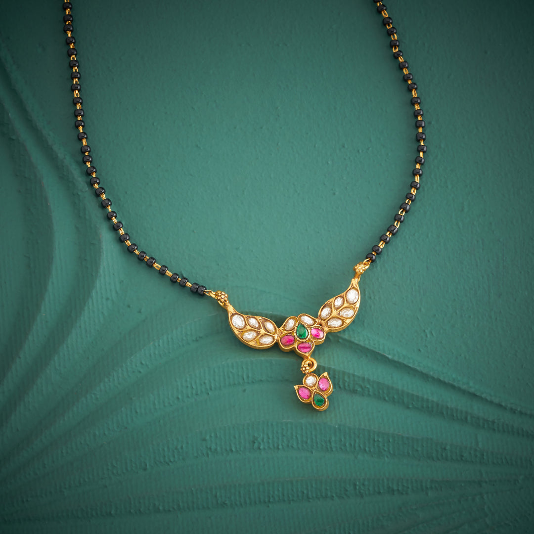 Floral Kundan Mangalsutra