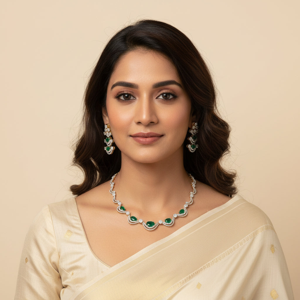 Jewel Atelier CZ Necklace Set