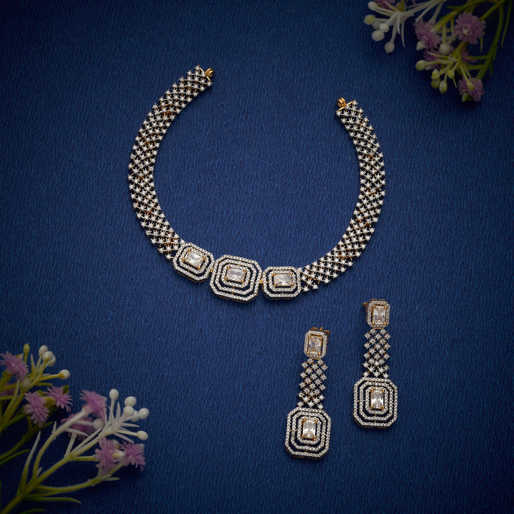 Zariya Luxe CZ Necklace Set