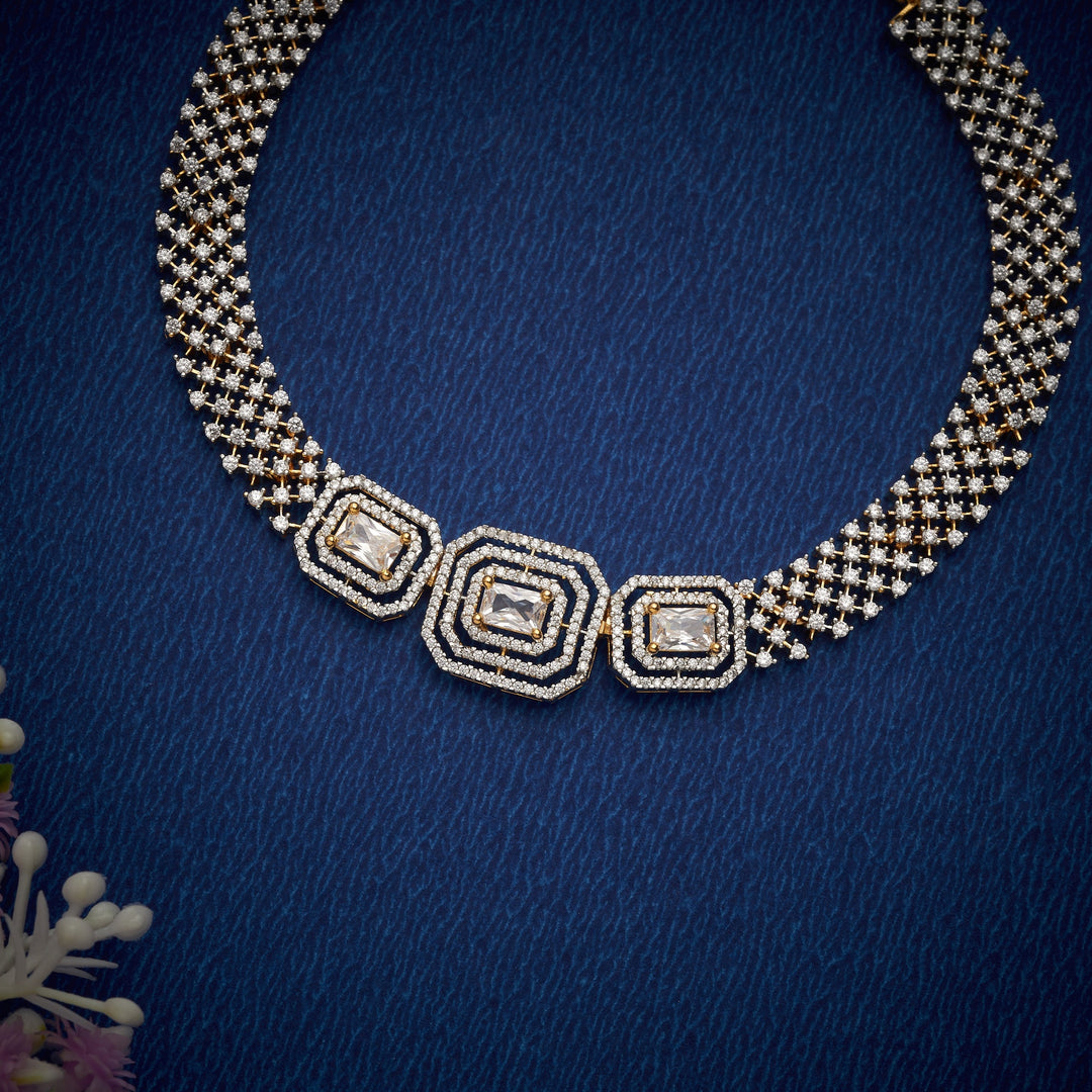 Zariya Luxe CZ Necklace Set