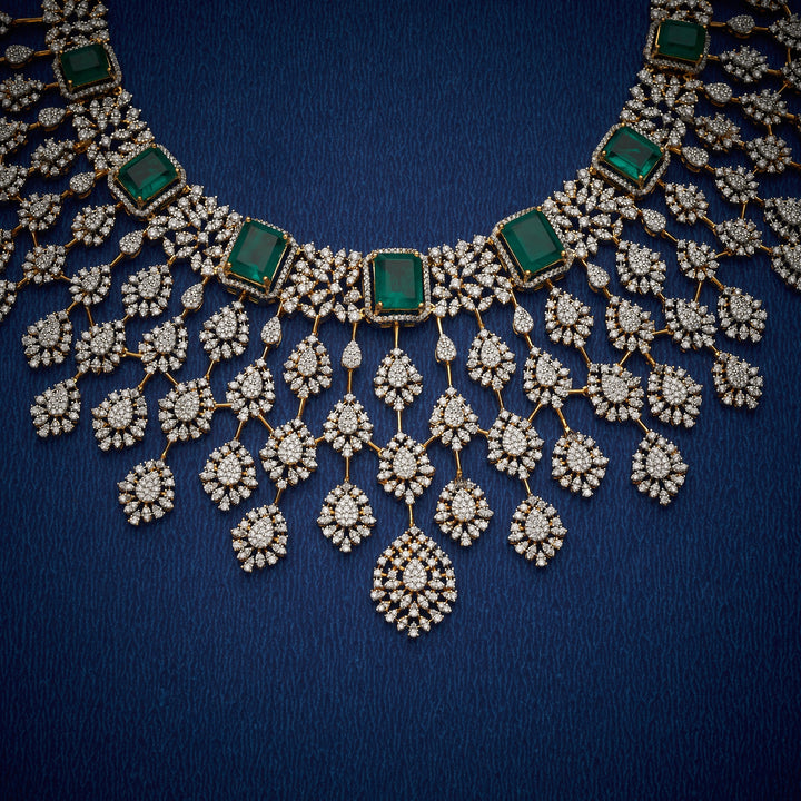 Crowned Carats CZ Necklace Set