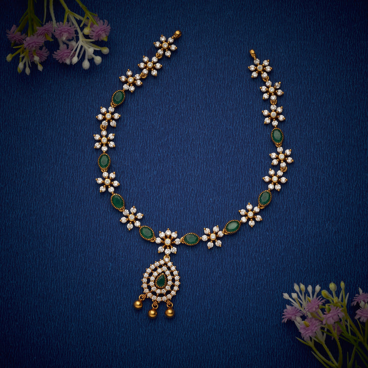 Swarnaprada Pear Stone Necklace