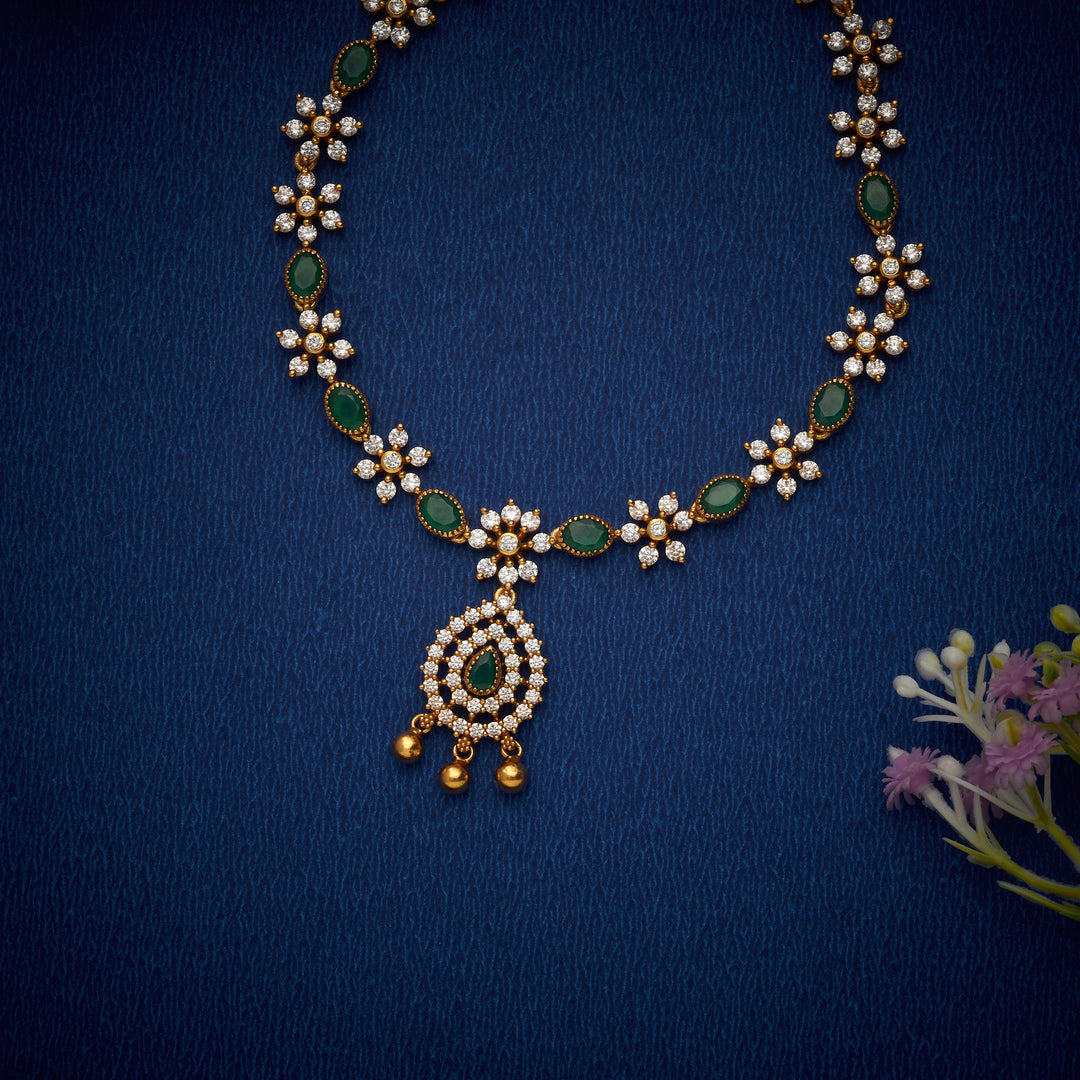 Swarnaprada Pear Stone Necklace