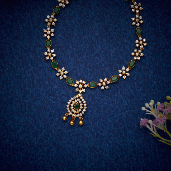 Swarnaprada Pear Stone Necklace