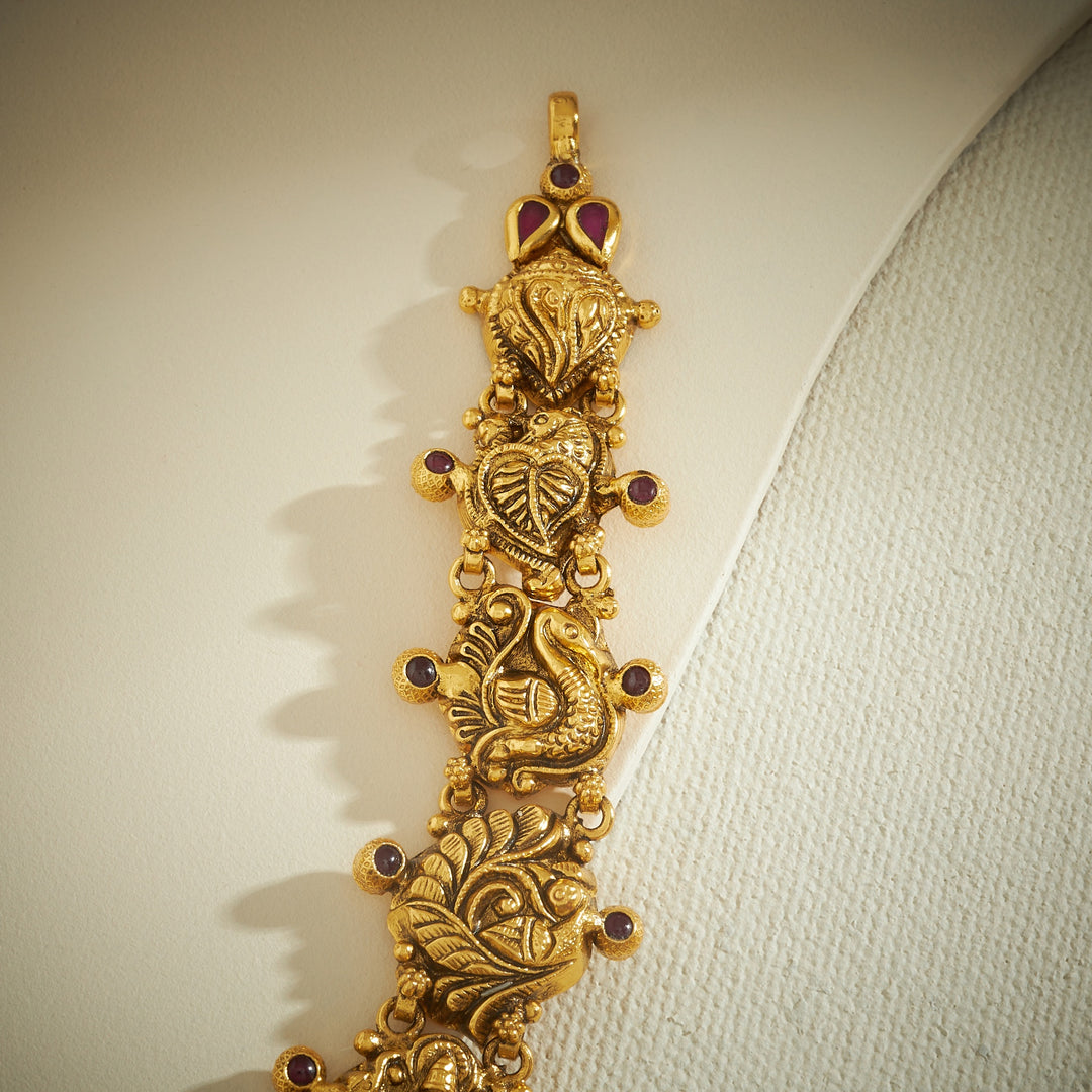 Devanshika Temple Kasu Necklace