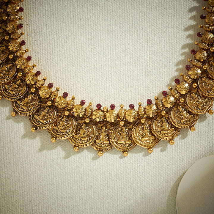 Ishmika Kasu Temple Necklace