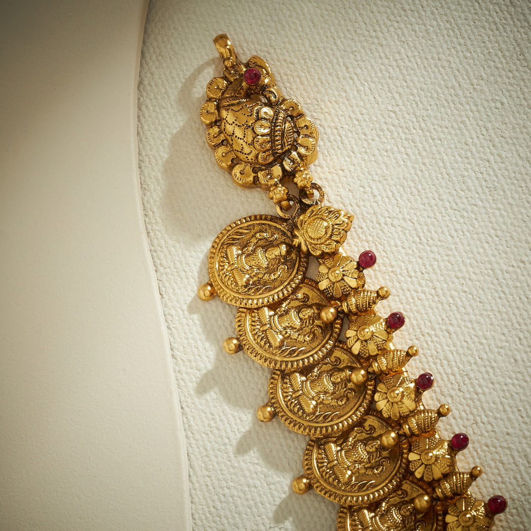 Ishmika Kasu Temple Necklace