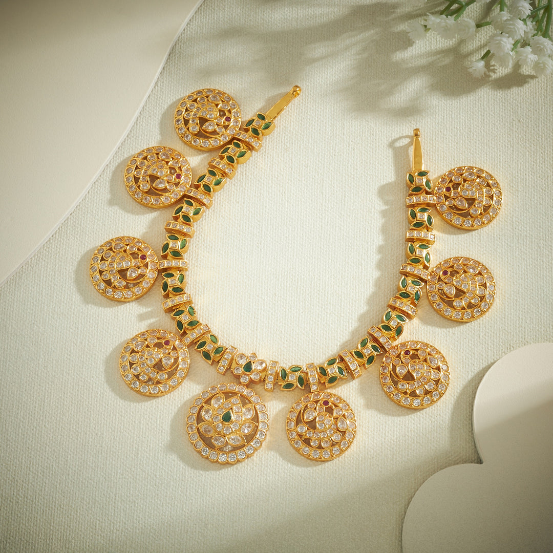 Shubhrika Stone Bottu Necklace