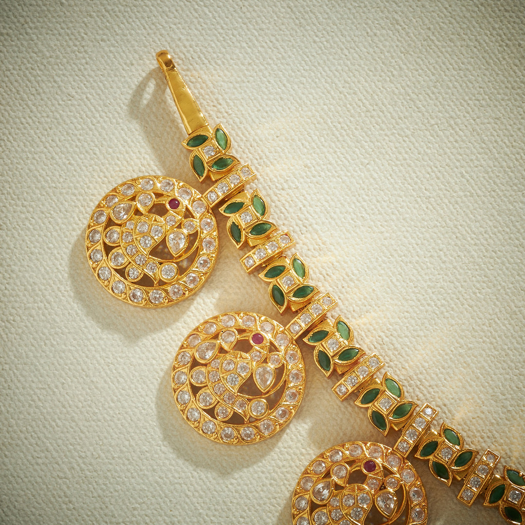 Shubhrika Stone Bottu Necklace