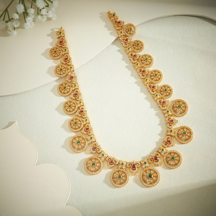 Pranika Stone Bottu Necklace