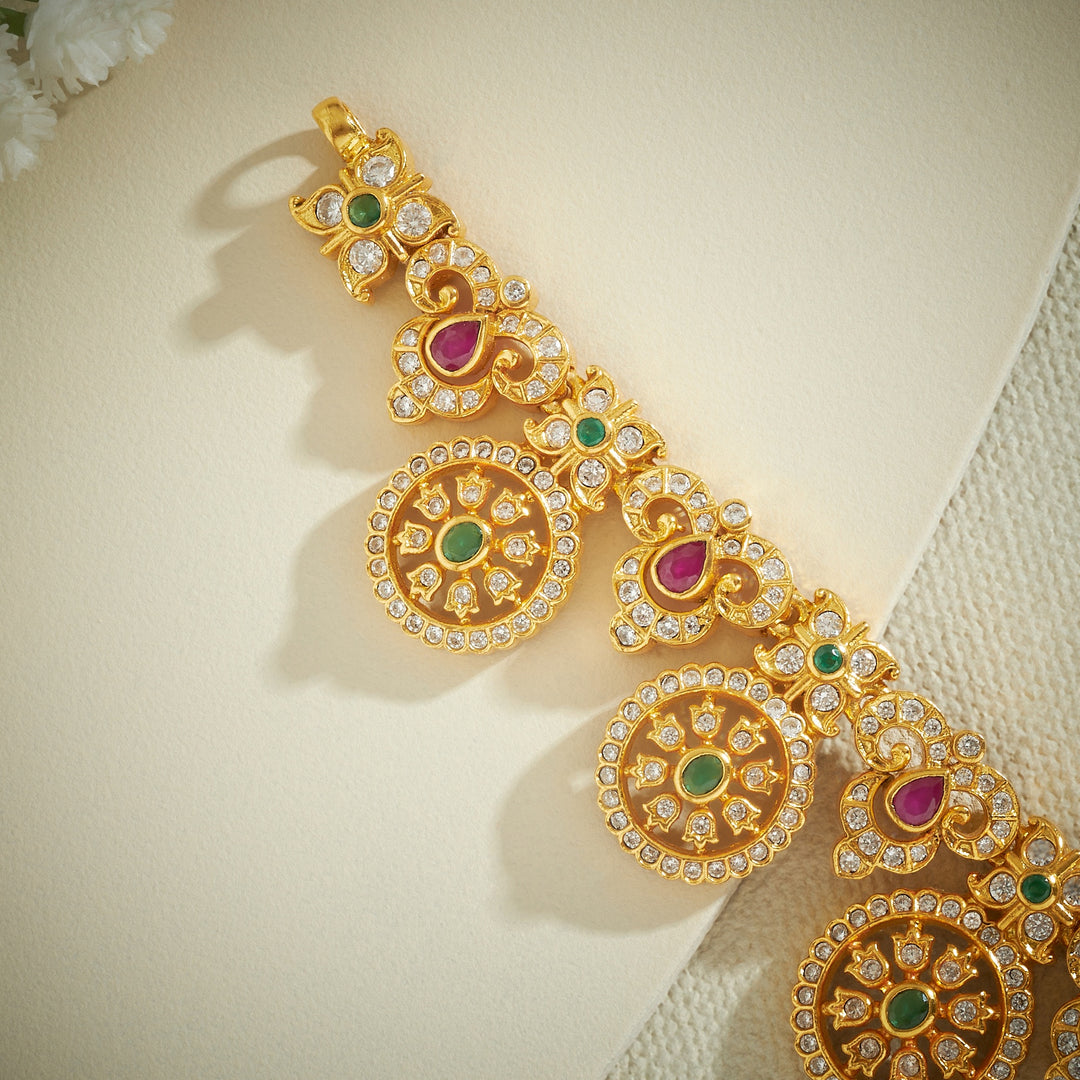 Pranika Stone Bottu Necklace