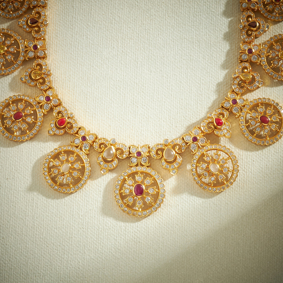 Pranika Stone Bottu Necklace