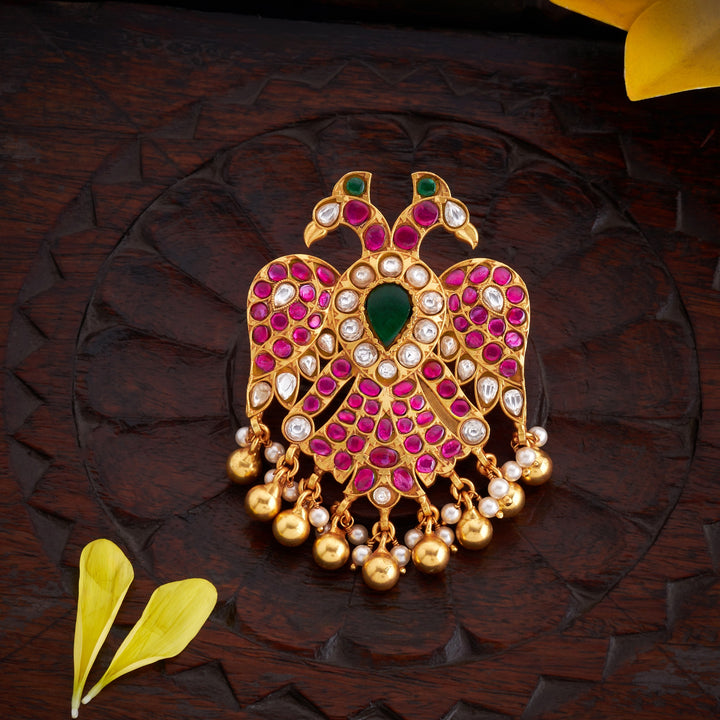 Dwi-Mukha Kundan Pendant