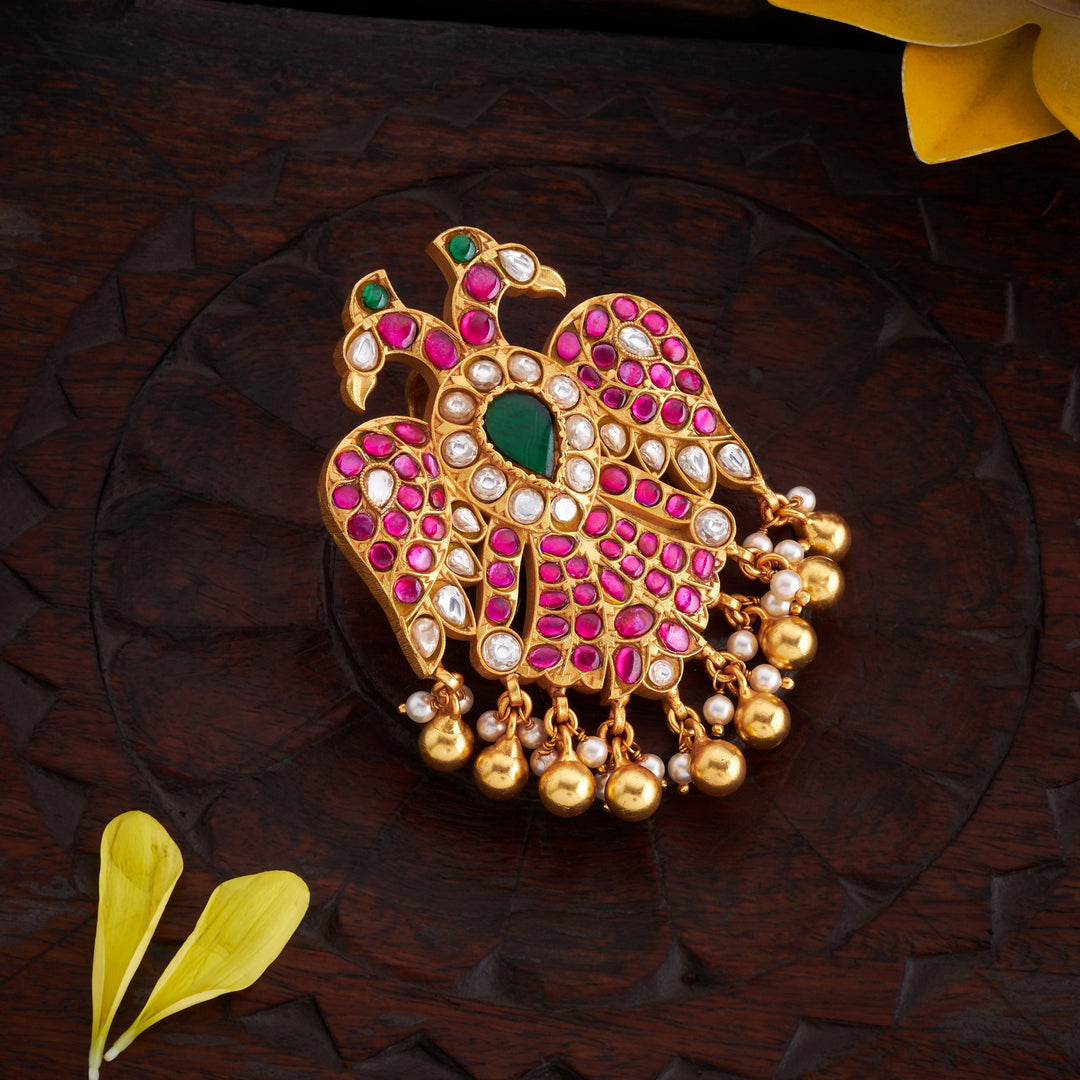 Dwi-Mukha Kundan Pendant