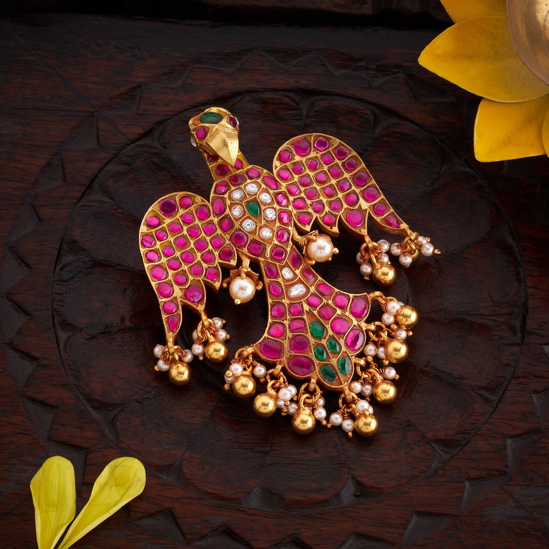 Sura Berunda Kundan Pendant
