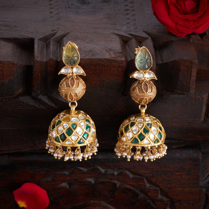 Rajwada Kundan Jhumka