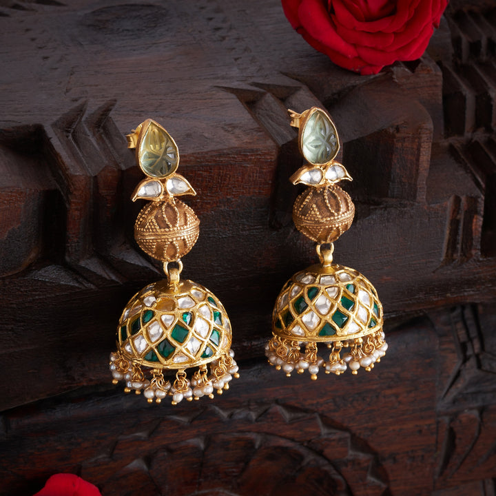 Rajwada Kundan Jhumka