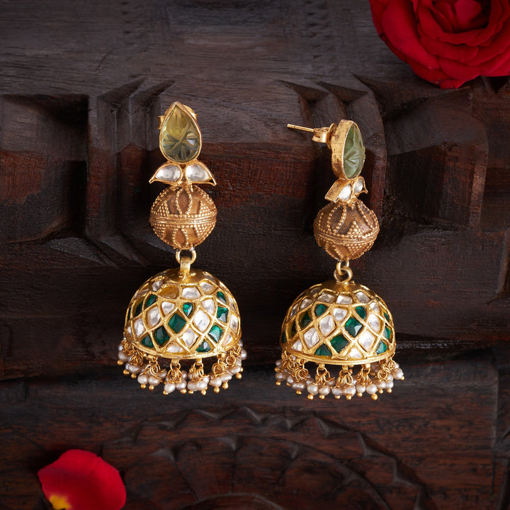 Rajwada Kundan Jhumka