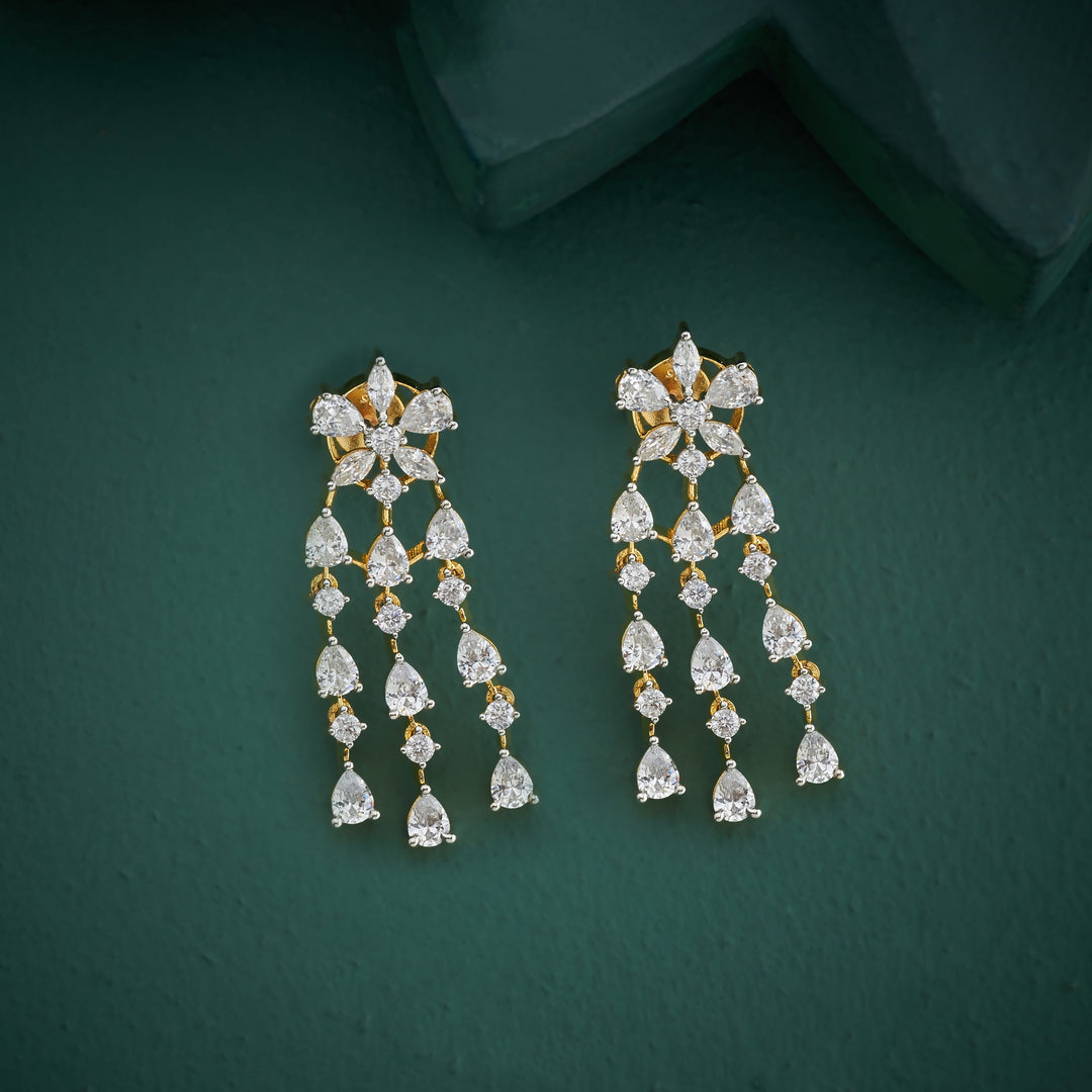 Golden Daisy CZ Set