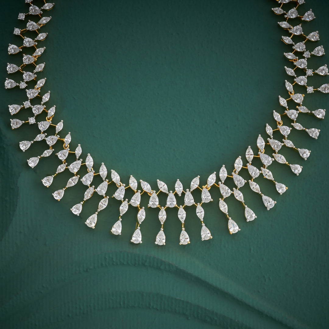 Golden Daisy CZ Set