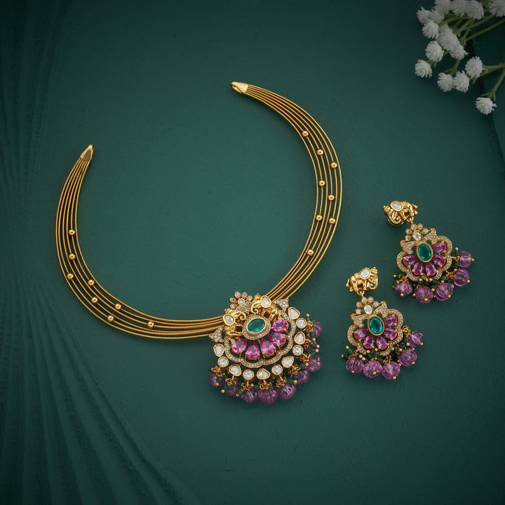 Polki Kanthi Necklace Set