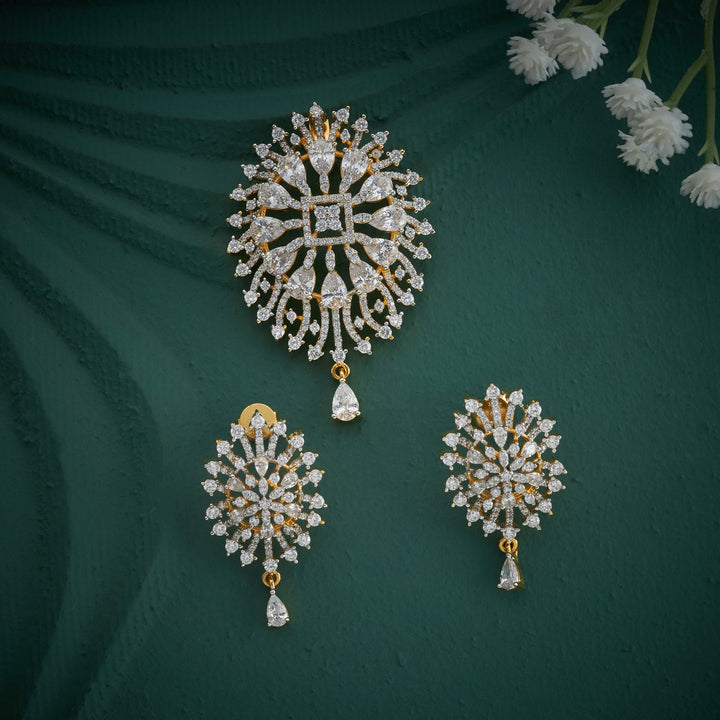 Radiant CZ  Pendant Set