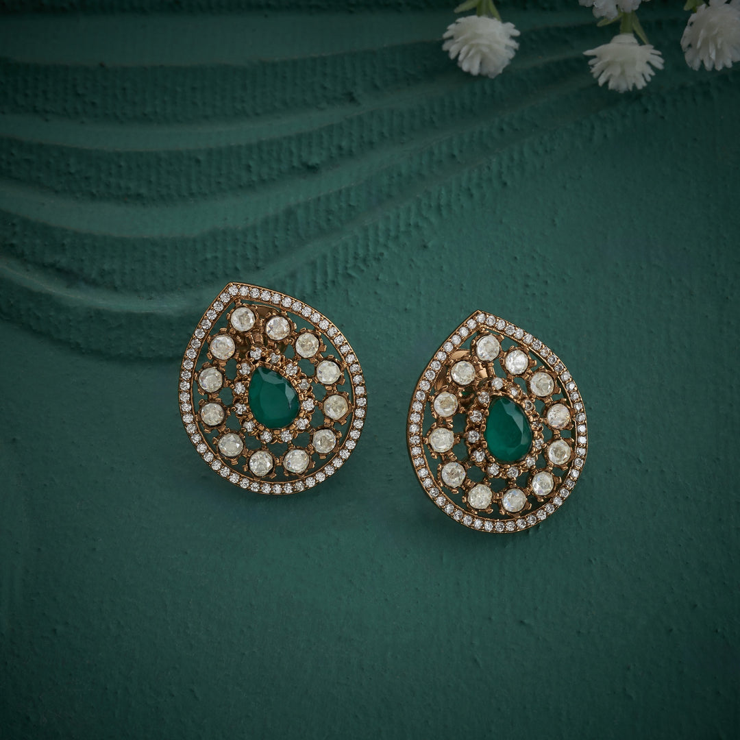 Pear Victorian Studs