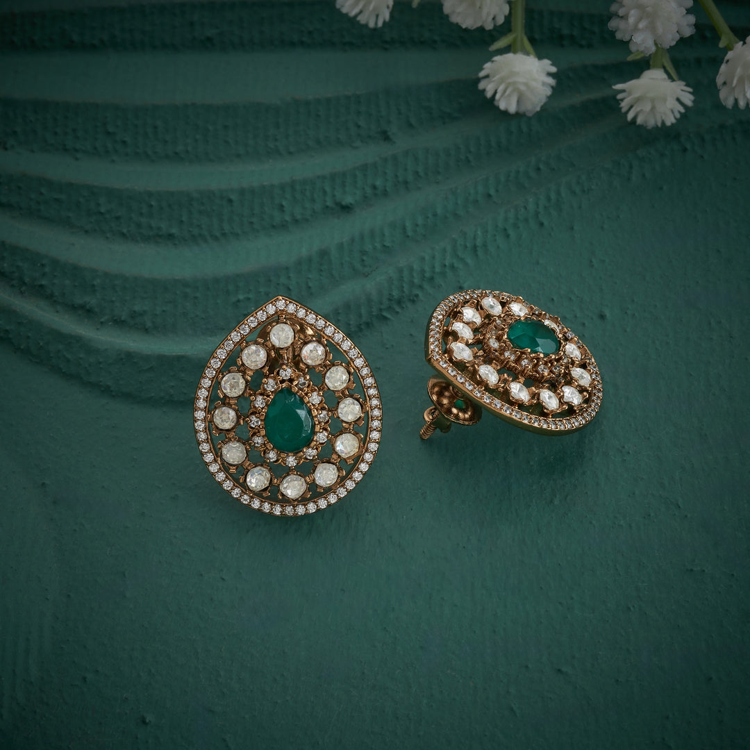 Pear Victorian Studs