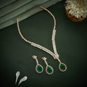 Pearika Drop CZ Necklace Set