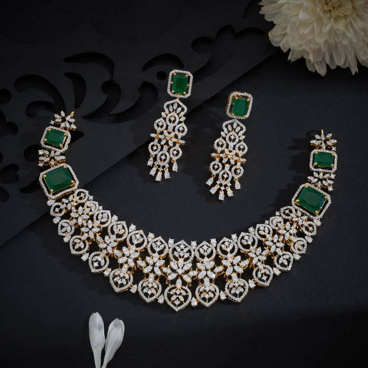 Rectoriae CZ Necklace Set
