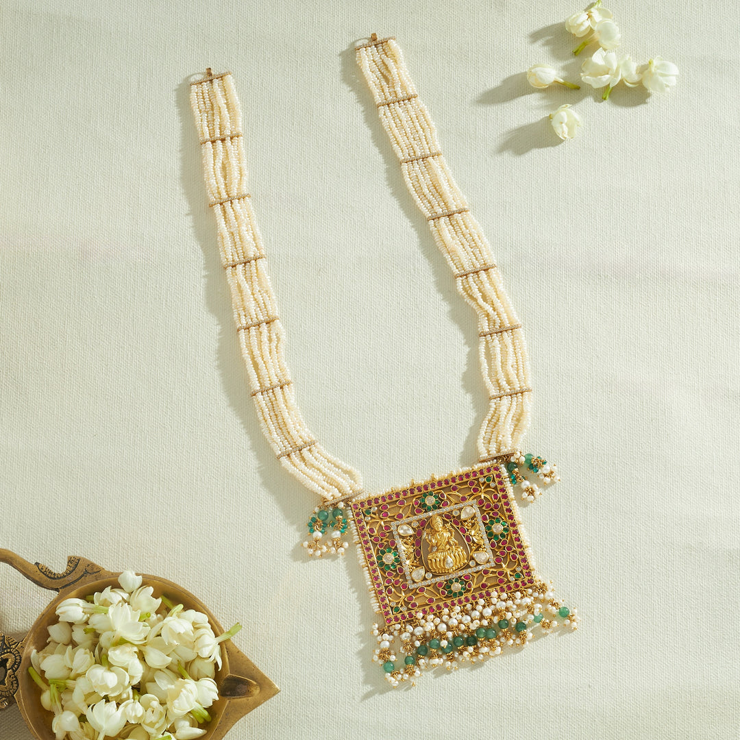 Padmavarna Temple Necklace