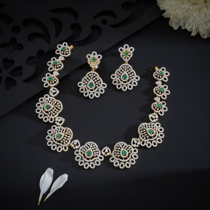 Fleur CZ Necklace Set