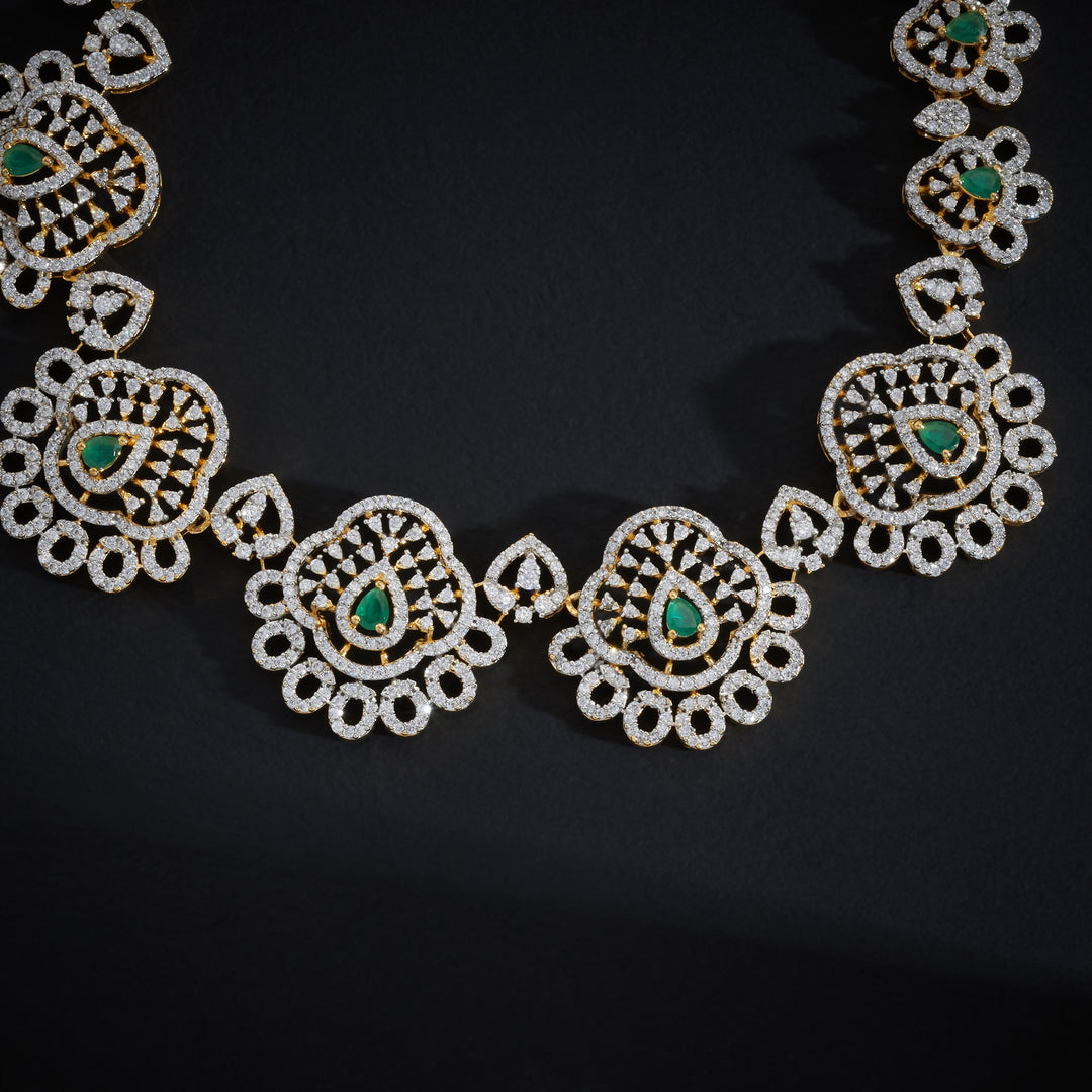 Fleur CZ Necklace Set