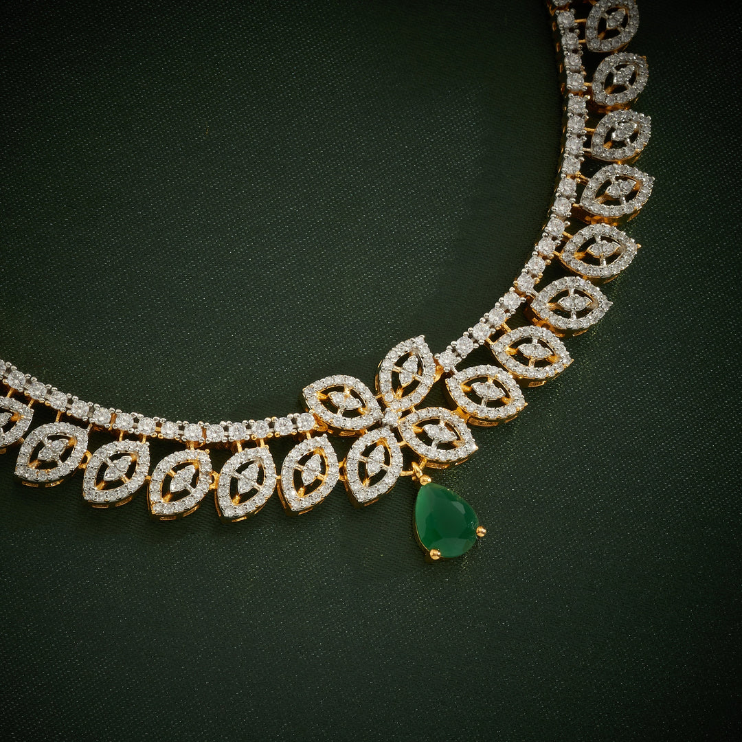 Floriva Pear CZ Necklace Set