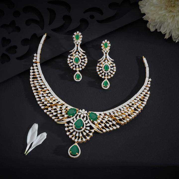 Drovalis Bloomara CZ Necklace Set