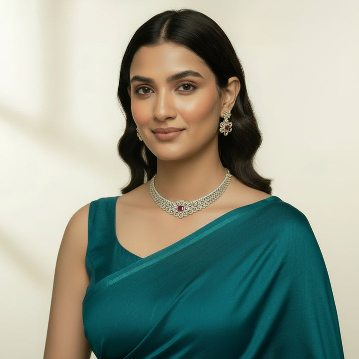 Rectiva CZ Necklace Set