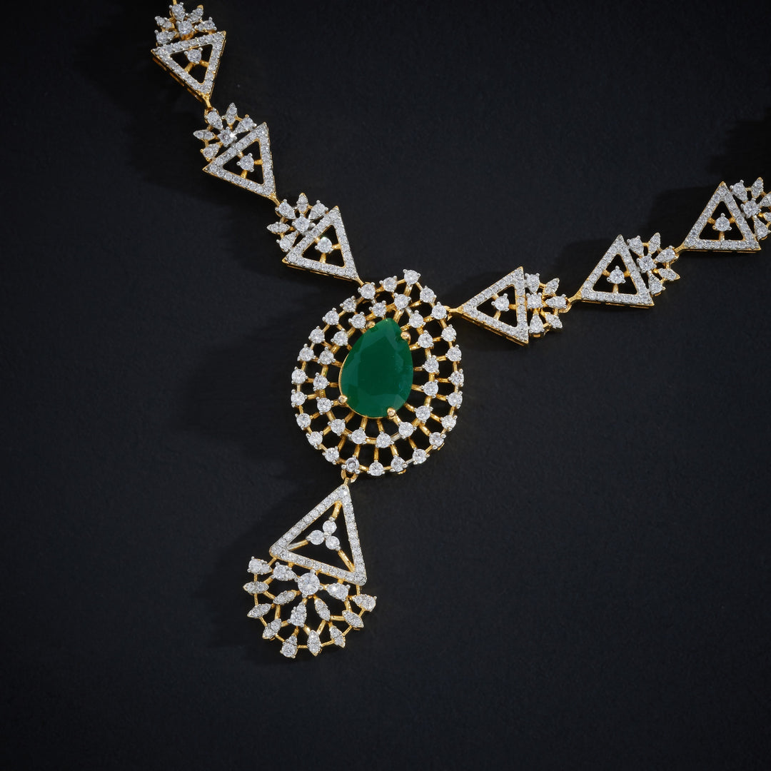 Trivon CZ Necklace Set