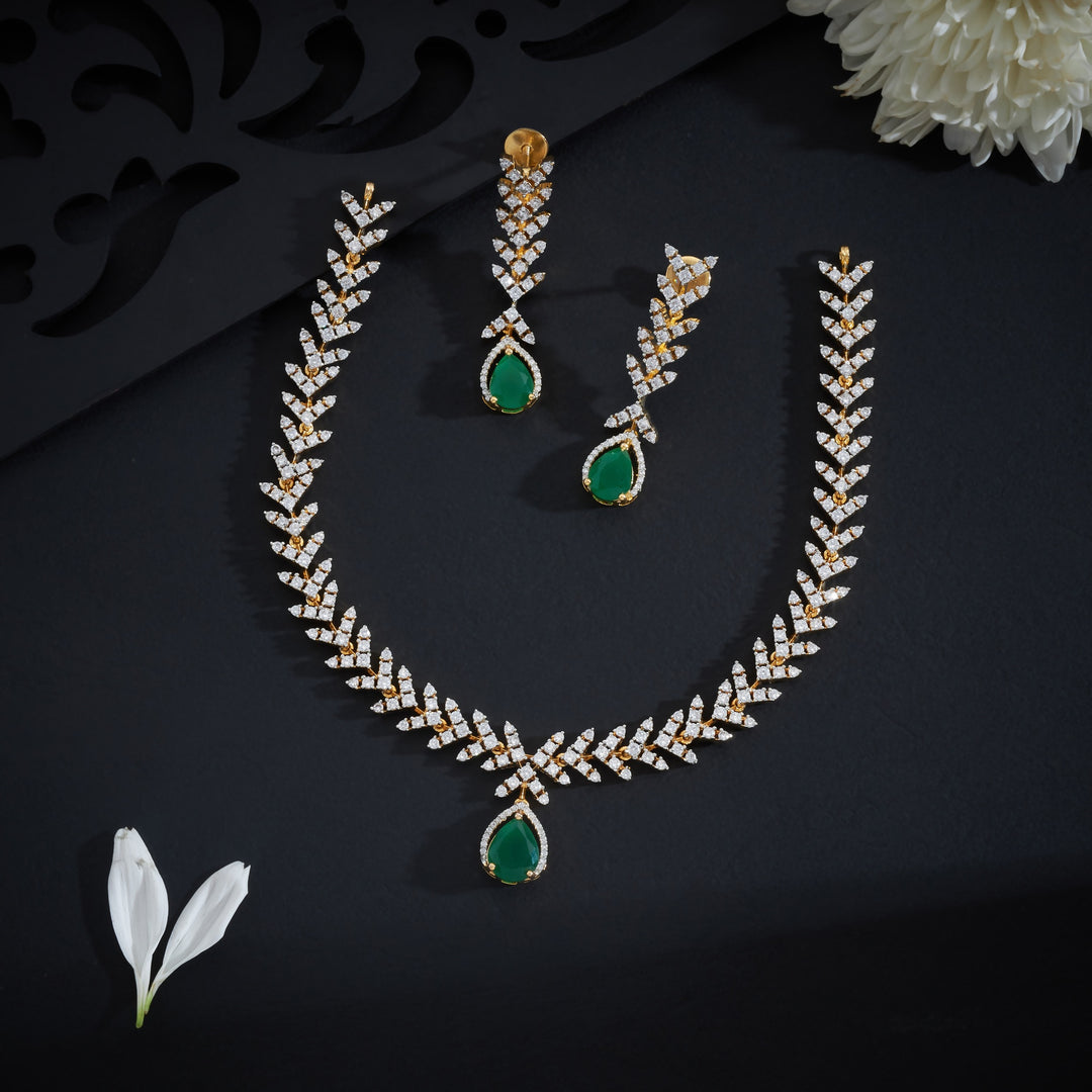 Pearika CZ Necklace Set