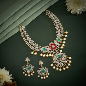 Blossom CZ Necklace set