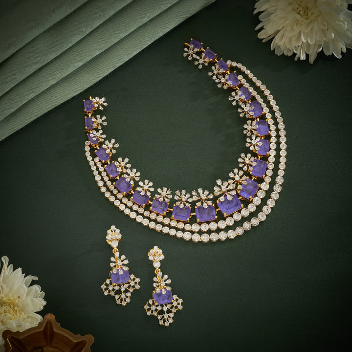 Rectina Florina CZ Necklace Set