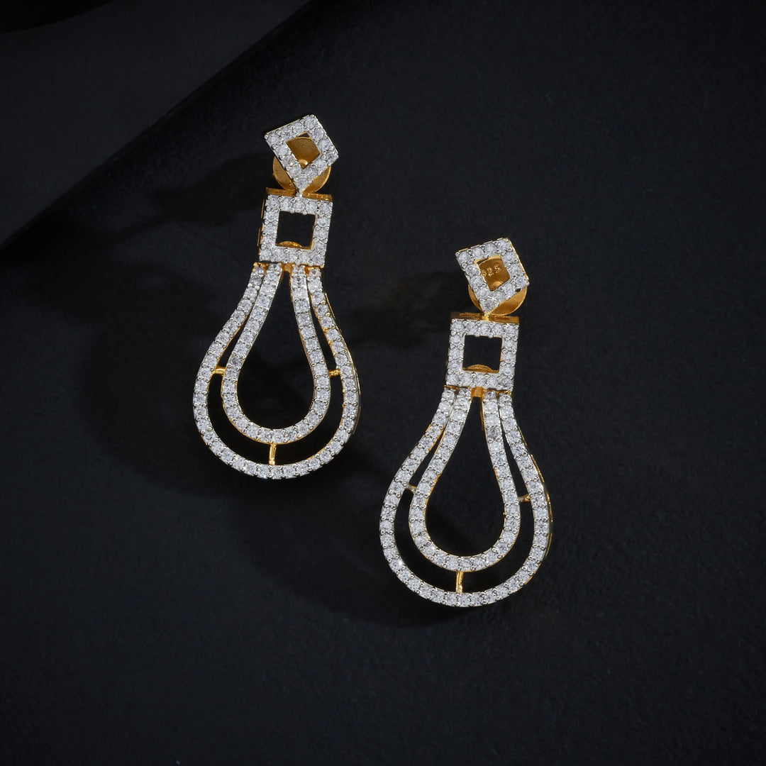 Squarica CZ Necklace Set