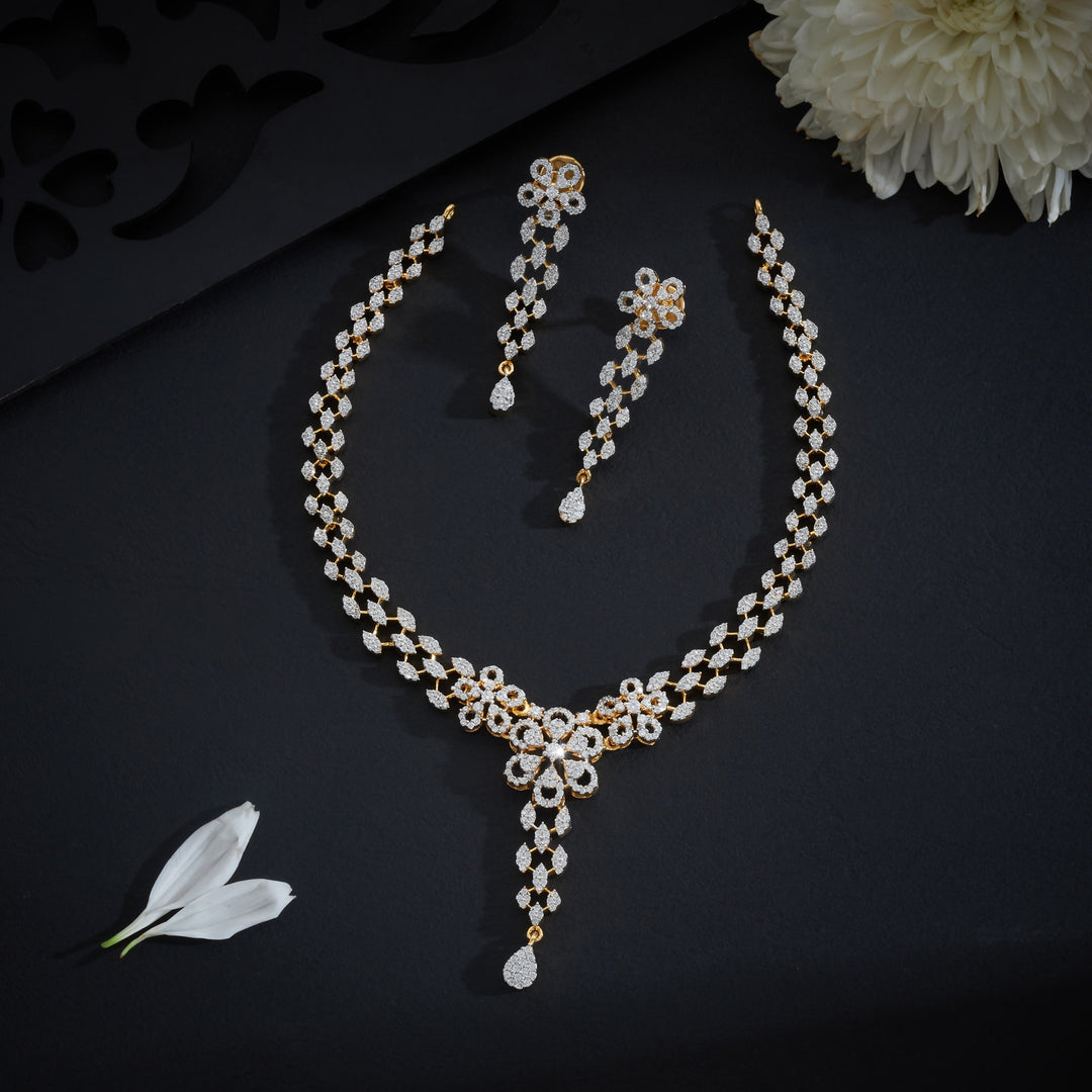 Florentine CZ Necklace Set