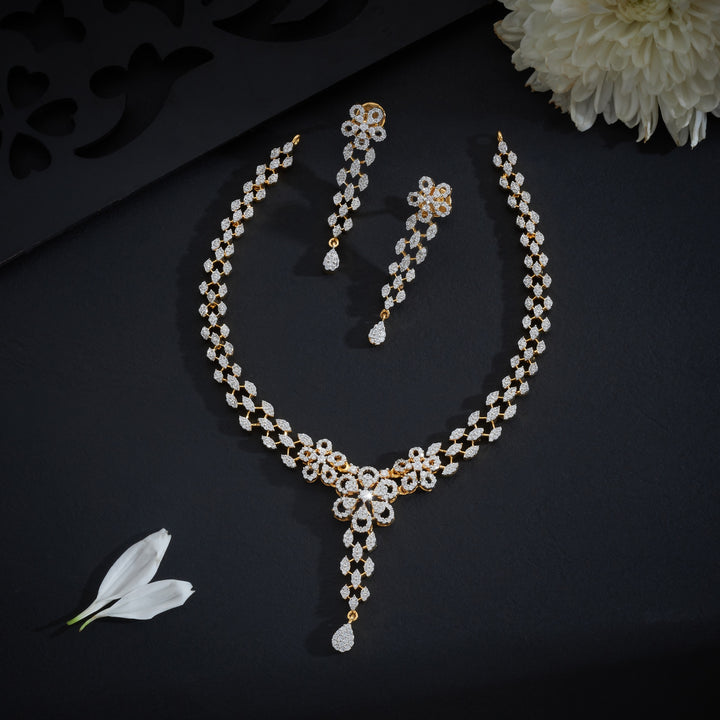 Florentine CZ Necklace Set