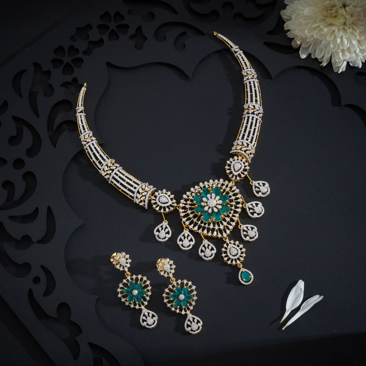 Shine Aura CZ Necklace Set